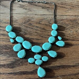 J. Crew Turquoise Statement Necklace